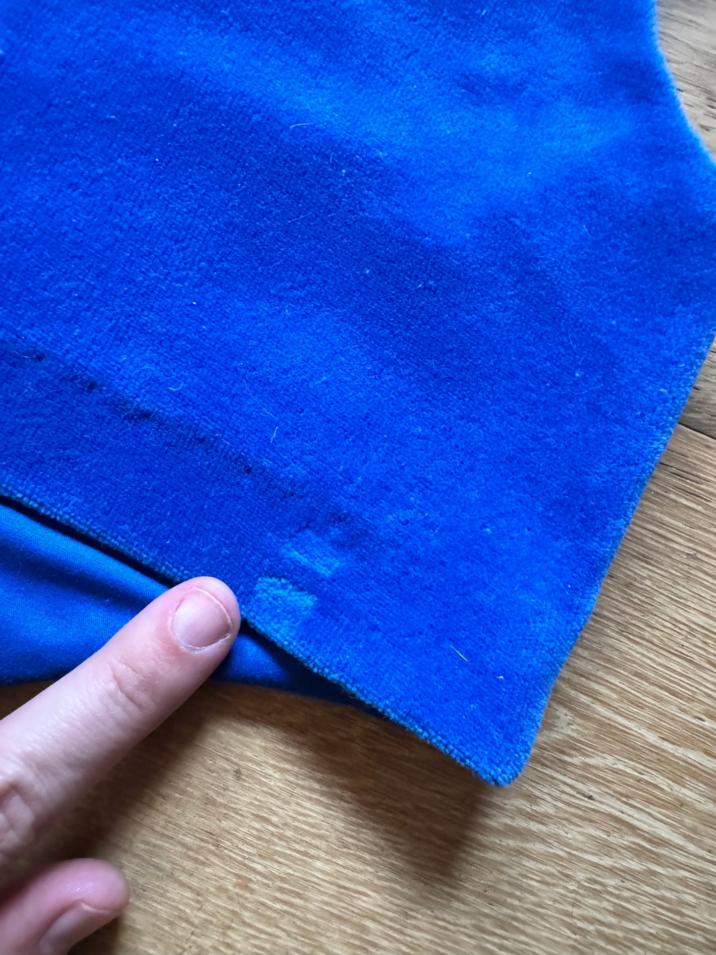 Vintage Blue Velvet Toddler Vest