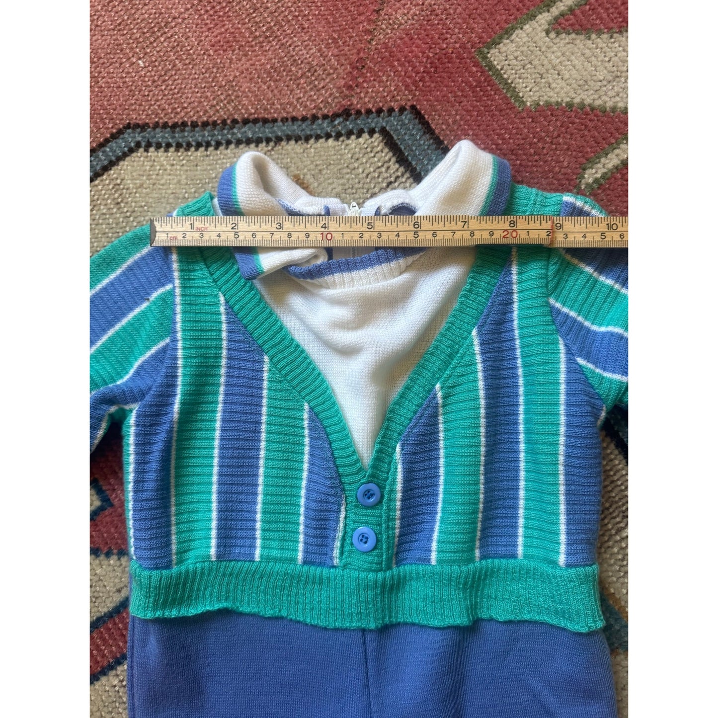 Vintage Knit Toddler Jumpsuit | 24 months 2T