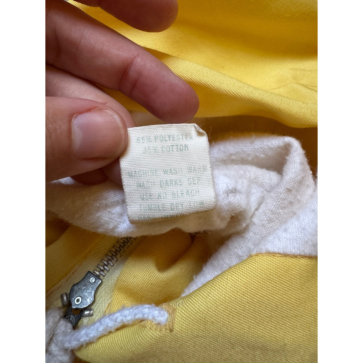 Vintage Thomas Toddler Yellow Hooded Jacket 24 Months Snap Front Drawstring Hood