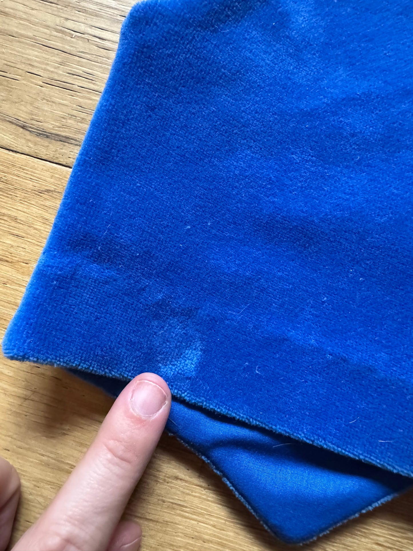 Vintage Blue Velvet Toddler Vest