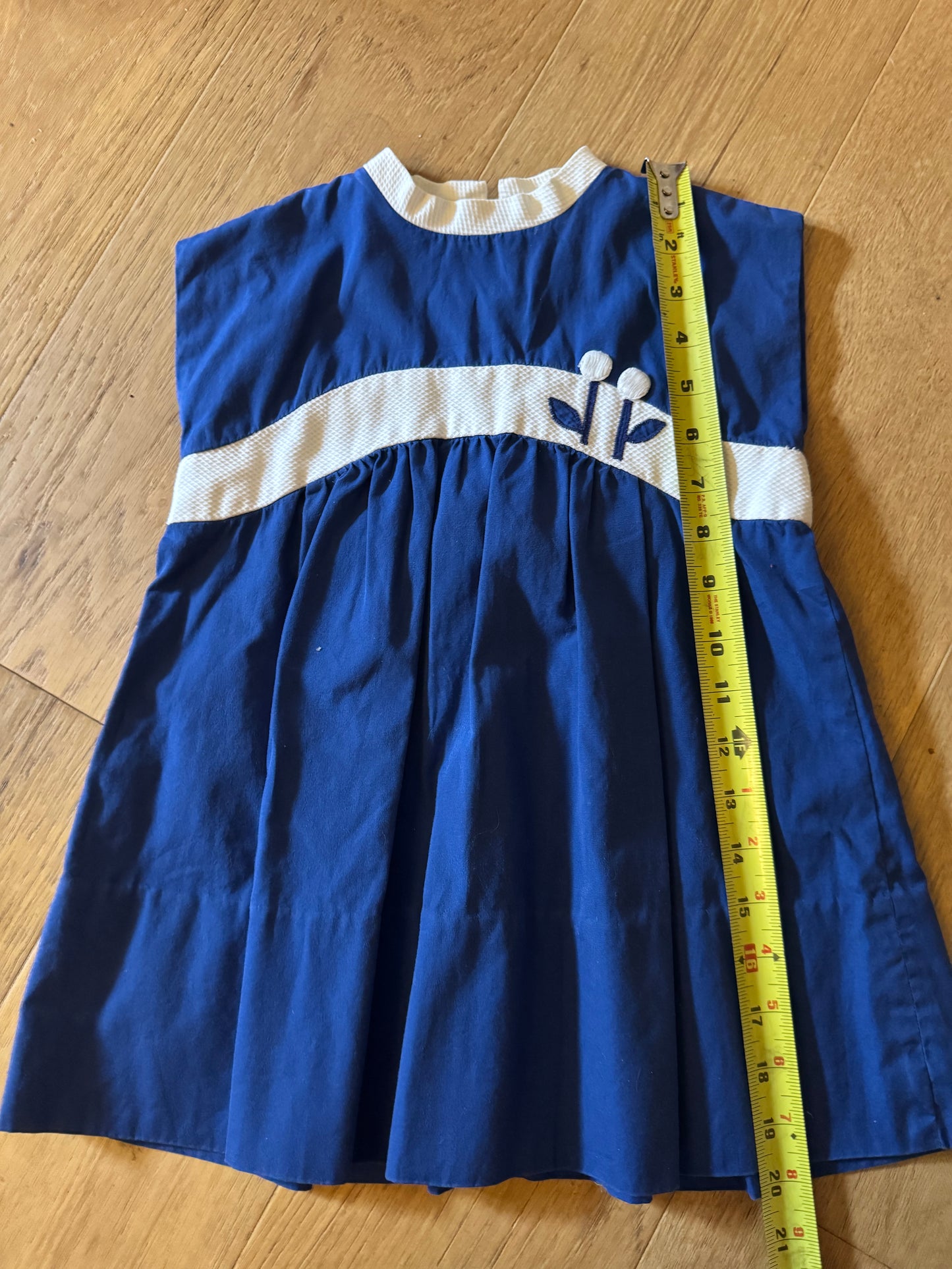 Vintage Dress with Flower Detail