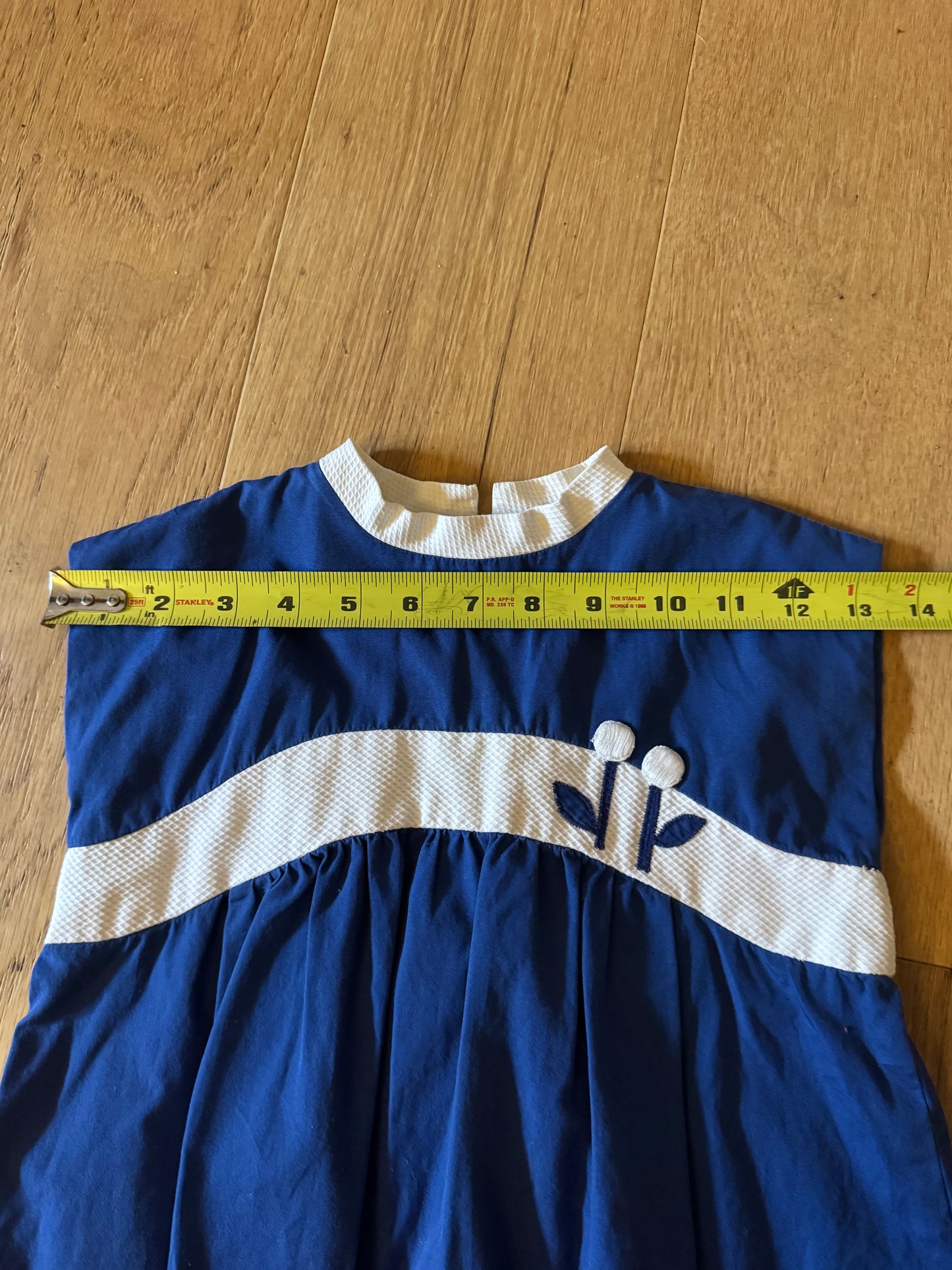 Vintage Dress with Flower Detail