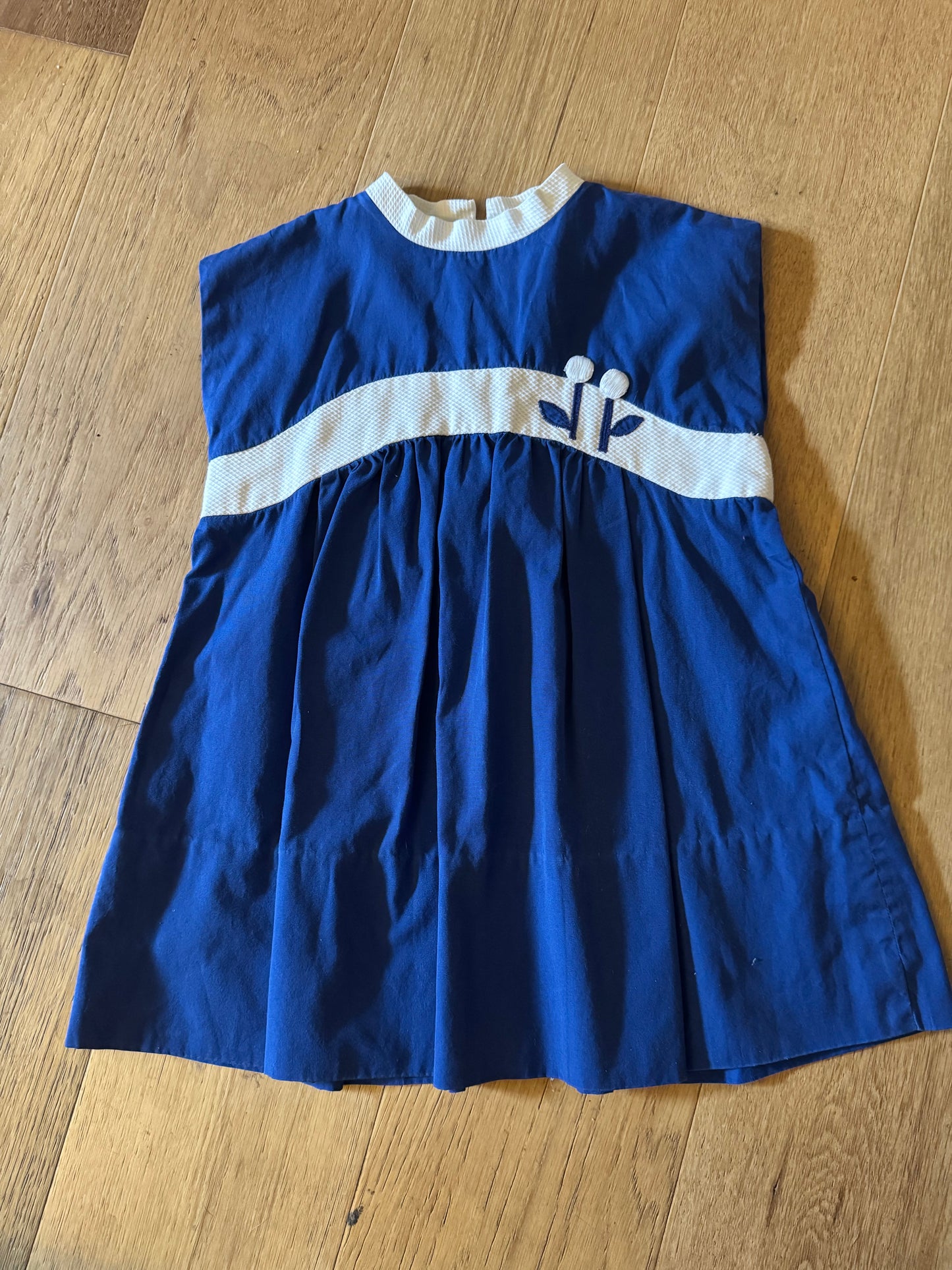 Vintage Dress with Flower Detail