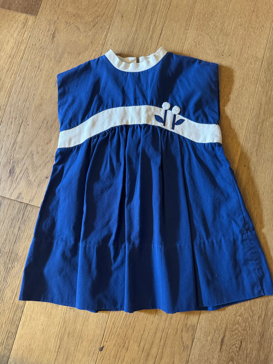 Vintage Dress with Flower Detail