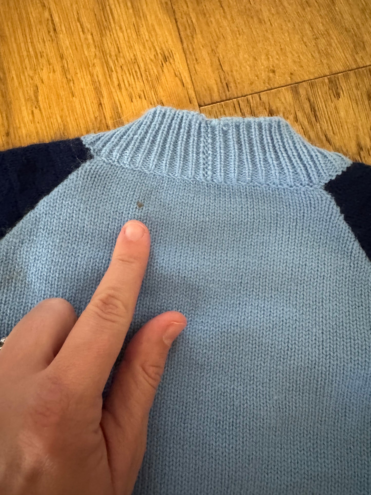 Vintage Blue Toddler Space Cardigan