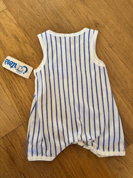 Vintage Carters Blue Striped Onesie