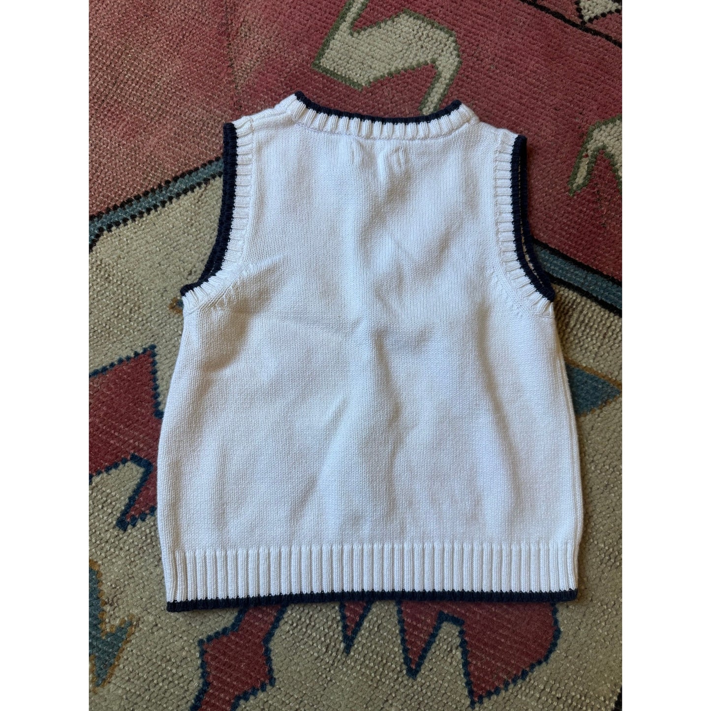 The Children's Place Argyle Sweater Vest Cream | 24M